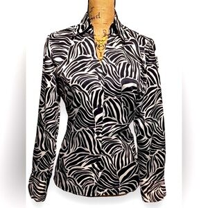 East 5th Zebra Print Blouse (Looks & Feels Like SILK💕) EEUC